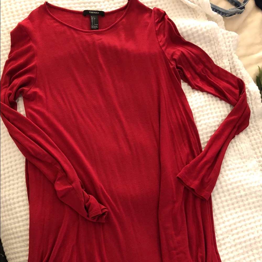Red T Shirt Dress